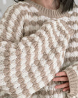 Pullover, Streifen, Grobstrick, 2 Farben
