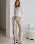 Leo Baumwollhose, Taupe-Beige