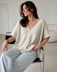 Strickweste, Alpaka, Oversize, 6 Farben