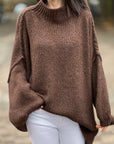 Pullover, flauschi, Stehkragen, 20+ Farben