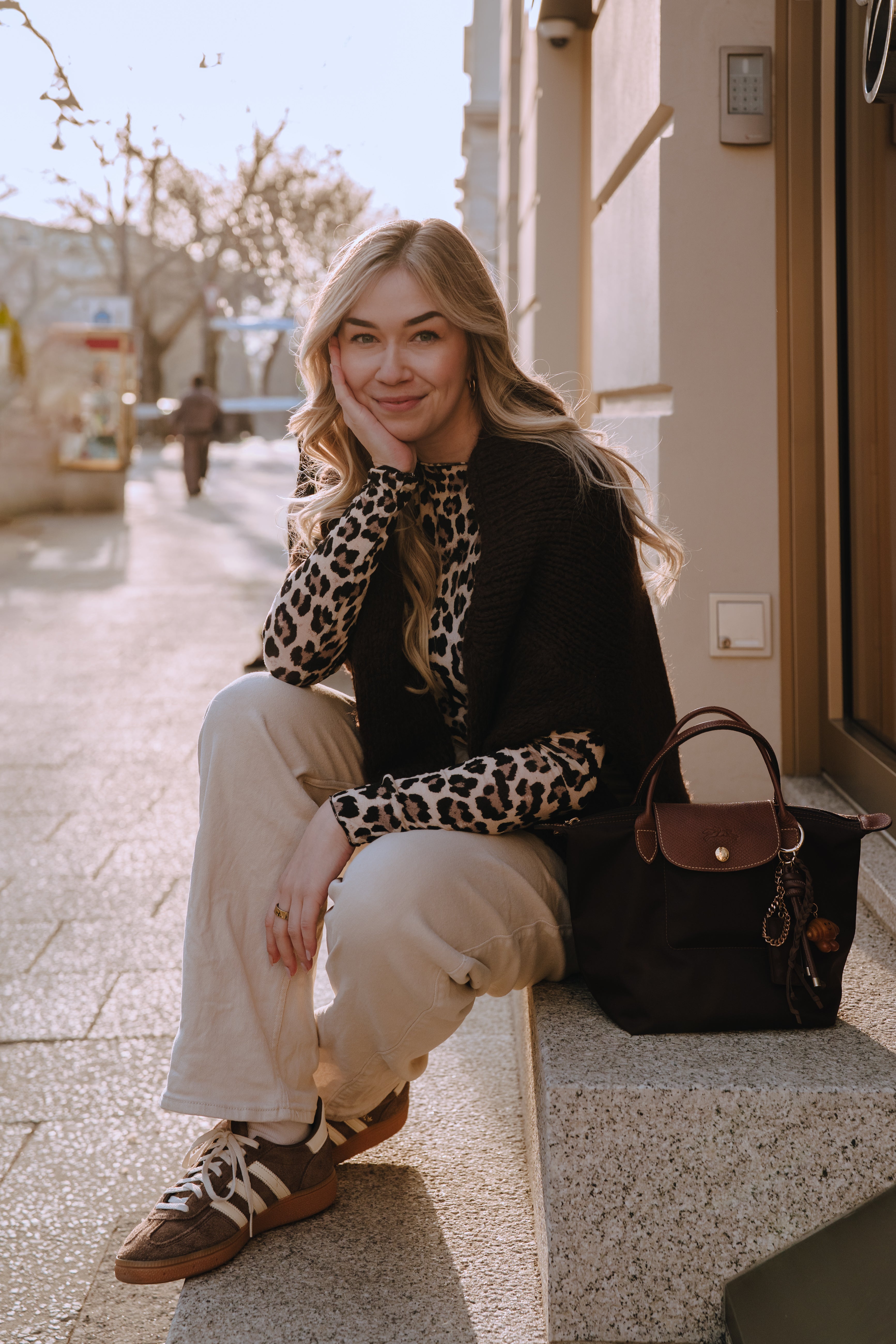 Longsleeve, Cashmere, Beige-Leo