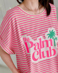 T-Shirt-Kleid, Palm Club, Neon-Pink