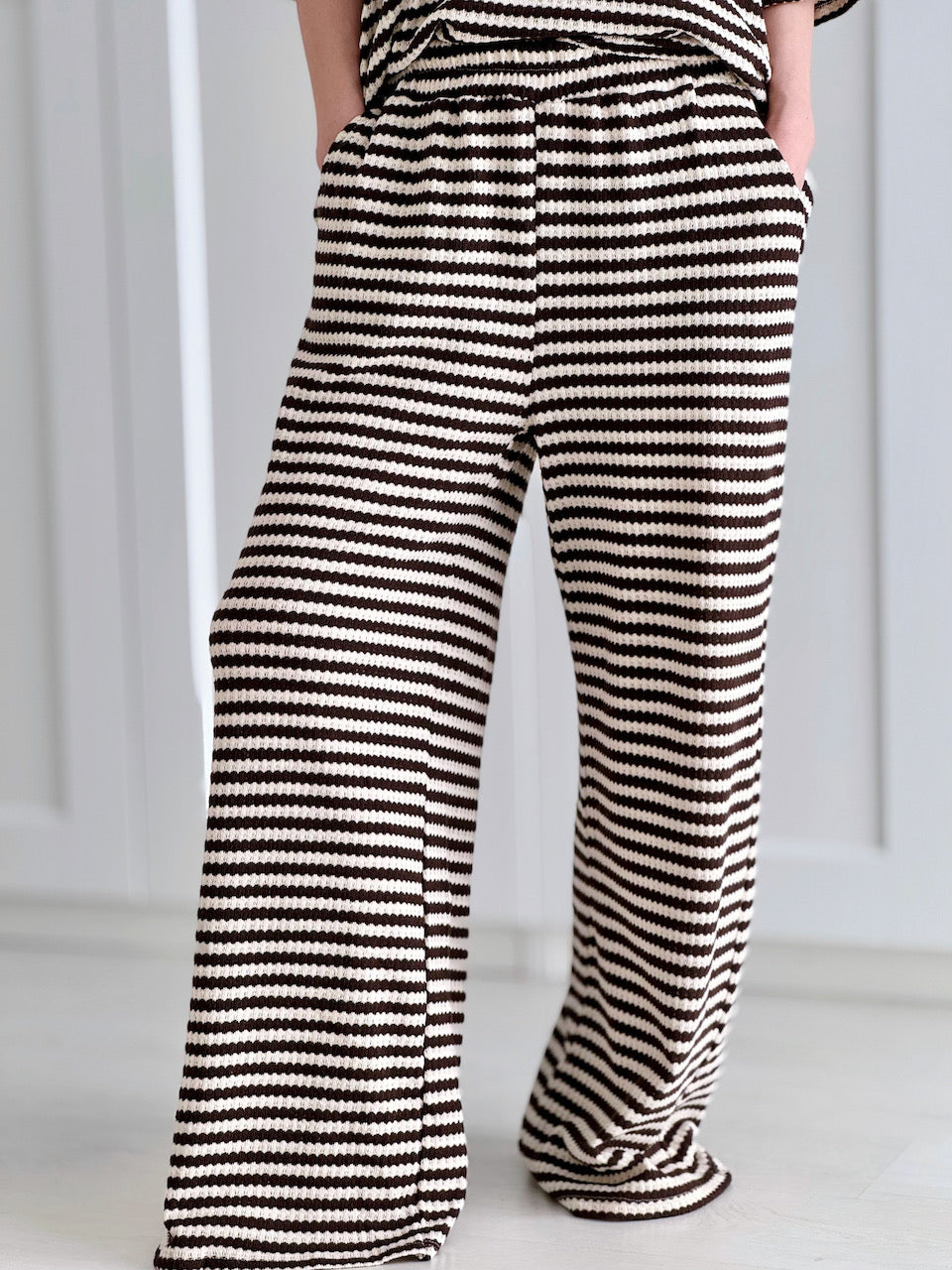 Strickhose, Streifen, 3 Farben