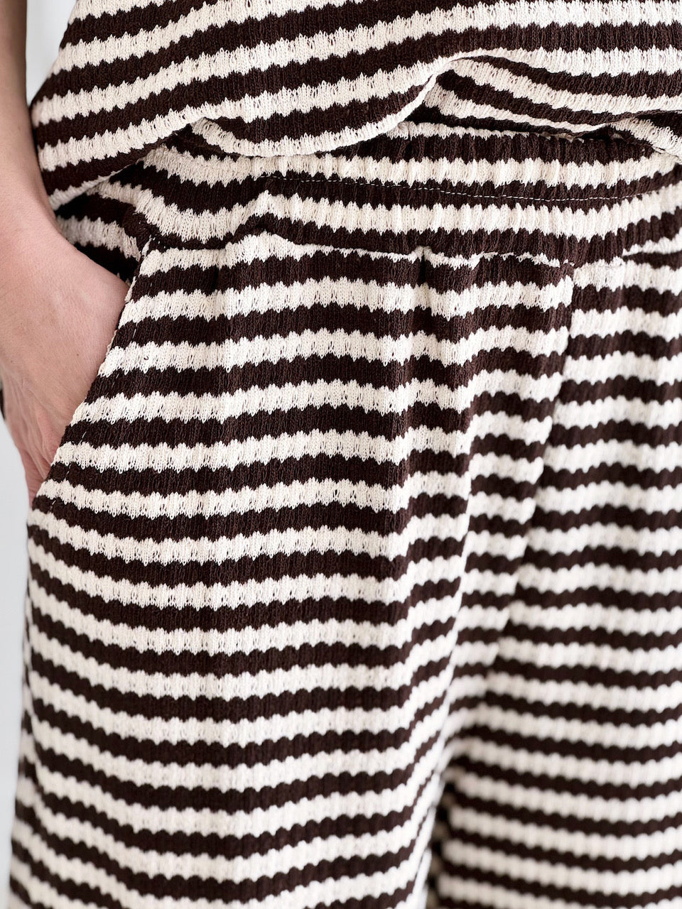 Strickhose, Streifen, 3 Farben