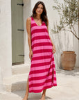 Sommerkleid, Blockstreifen, 4 Farben