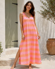Sommerkleid, Blockstreifen, 4 Farben