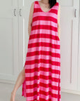 Sommerkleid, Blockstreifen, 4 Farben