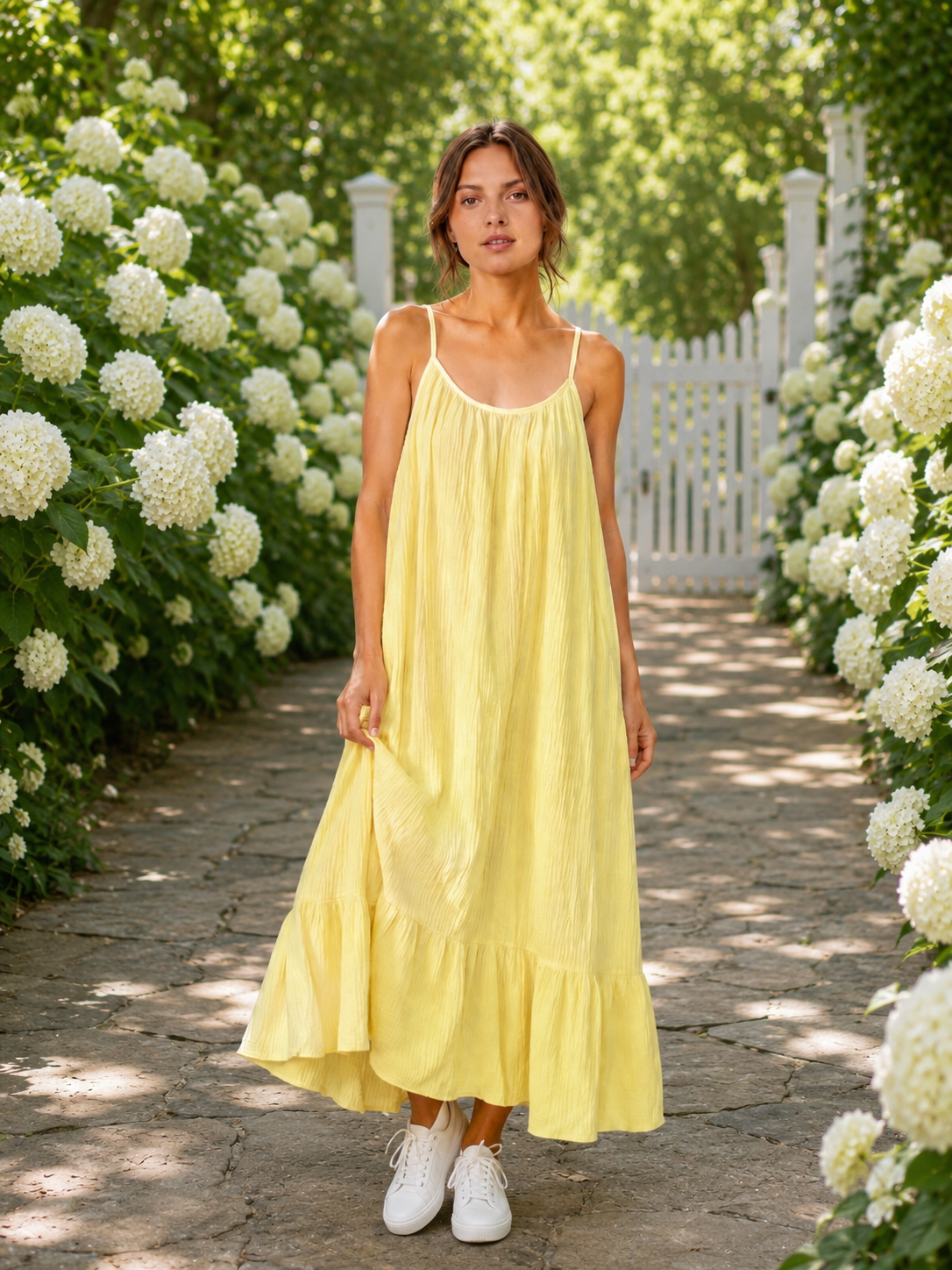 Musselin Sommerkleid, 4 Farben