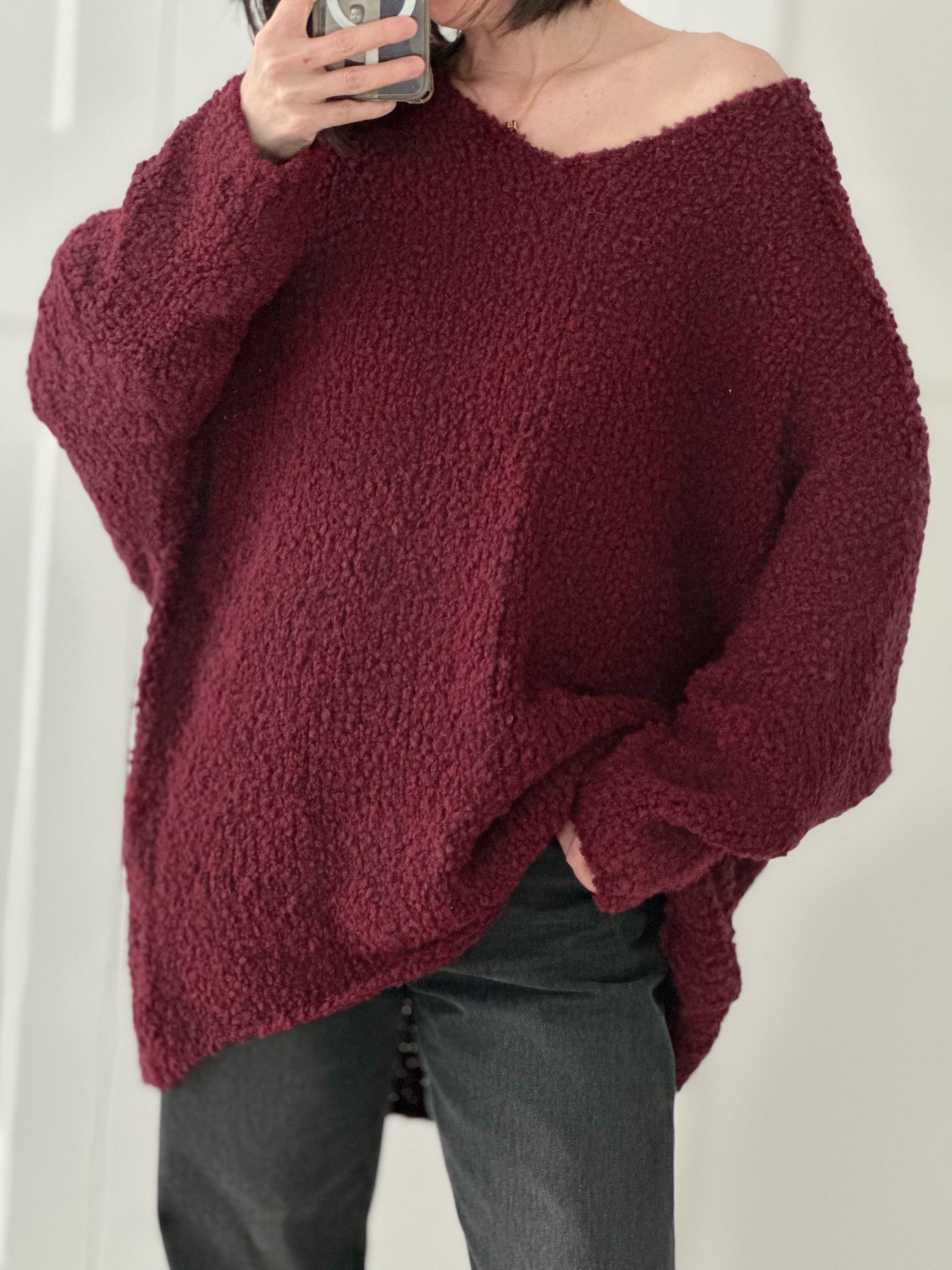 Bouclé Pullover, 5 Farben