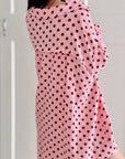 Musselin Bluse, Oversize, Polka Dots, 4 Farben
