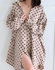 Musselin Bluse, Oversize, Polka Dots, 4 Farben