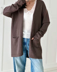 mittel-lange Strickjacke, 6 Farben