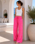 Musselin Hose, Palmenblätter, 2 Farben
