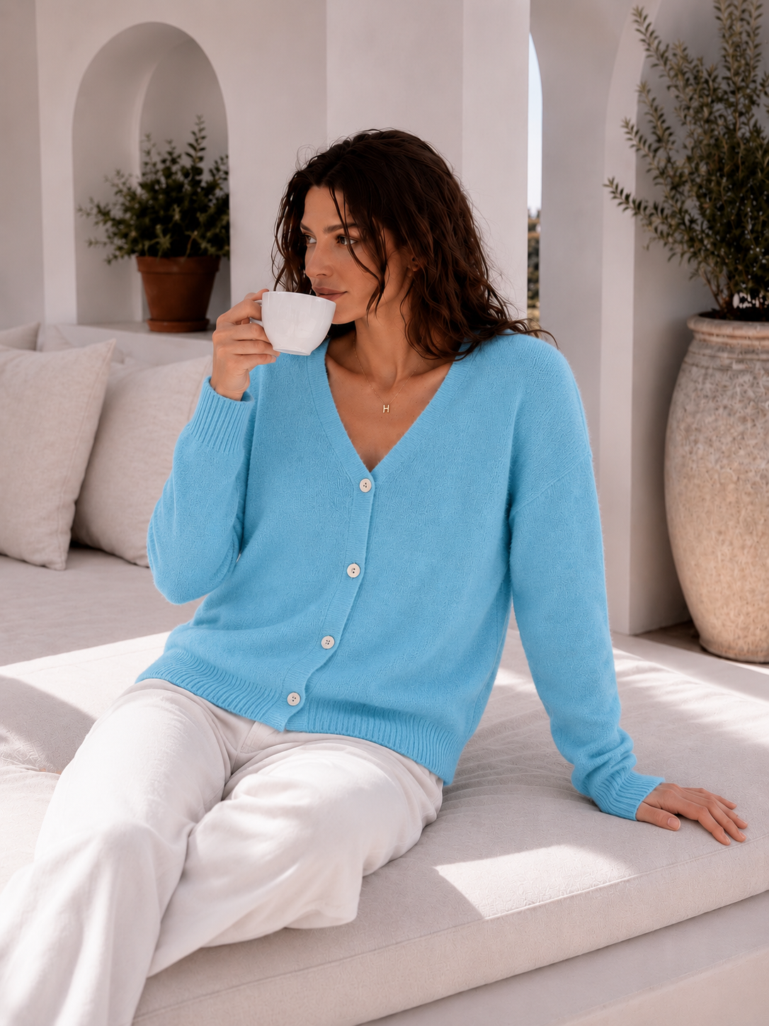 Strickjacke, Alpaka, 10+ Farben