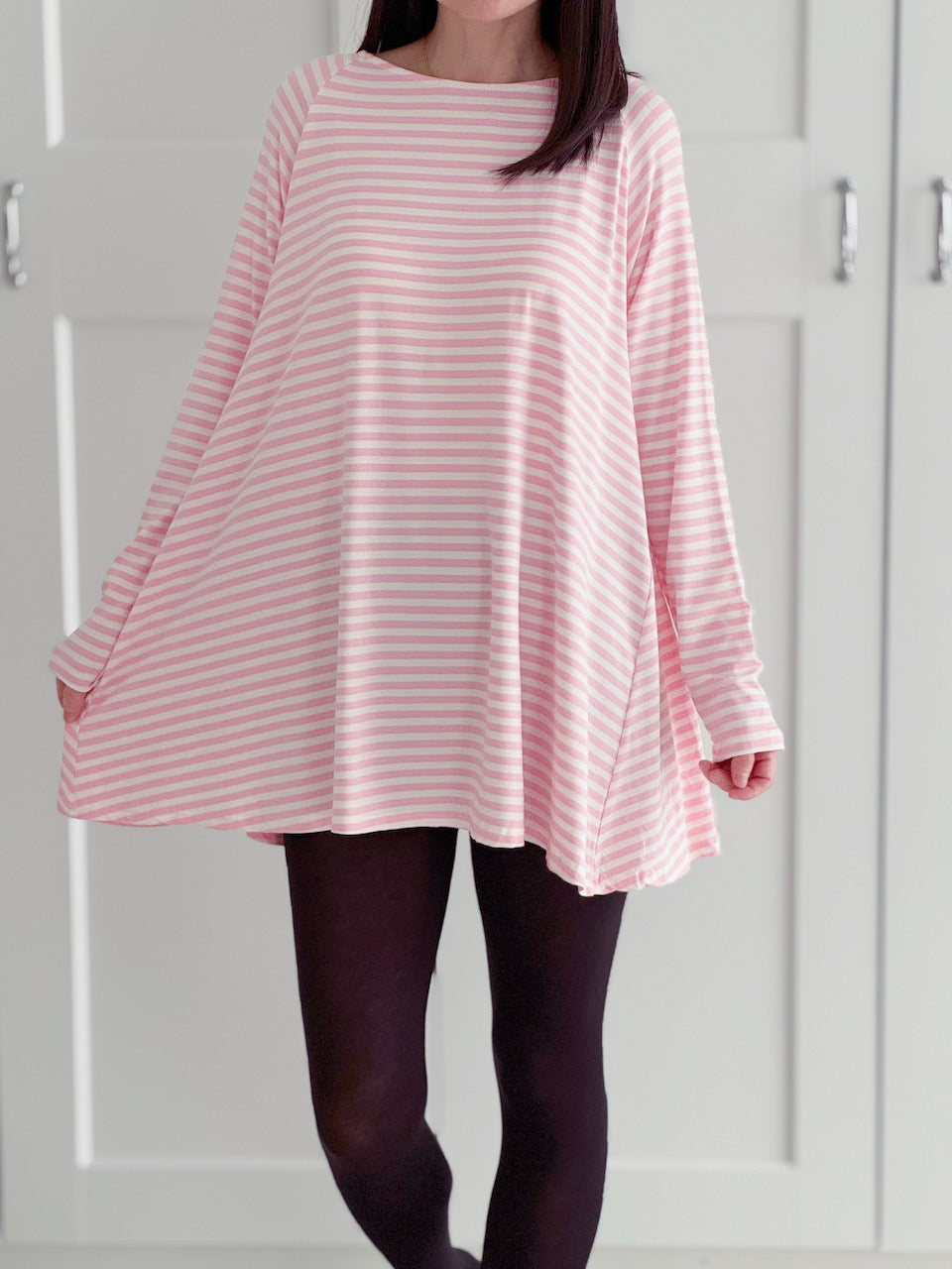 lange Longsleeves, Streifen, 4 Farben