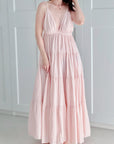 Sommer-Maxikleid, Volant, 3 Farben