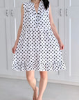 Musselin Tunika, Polka Dots, 4 Farben
