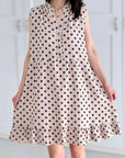 Musselin Tunika, Polka Dots, 4 Farben