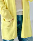 mittel-lange Strickjacke, 6 Farben