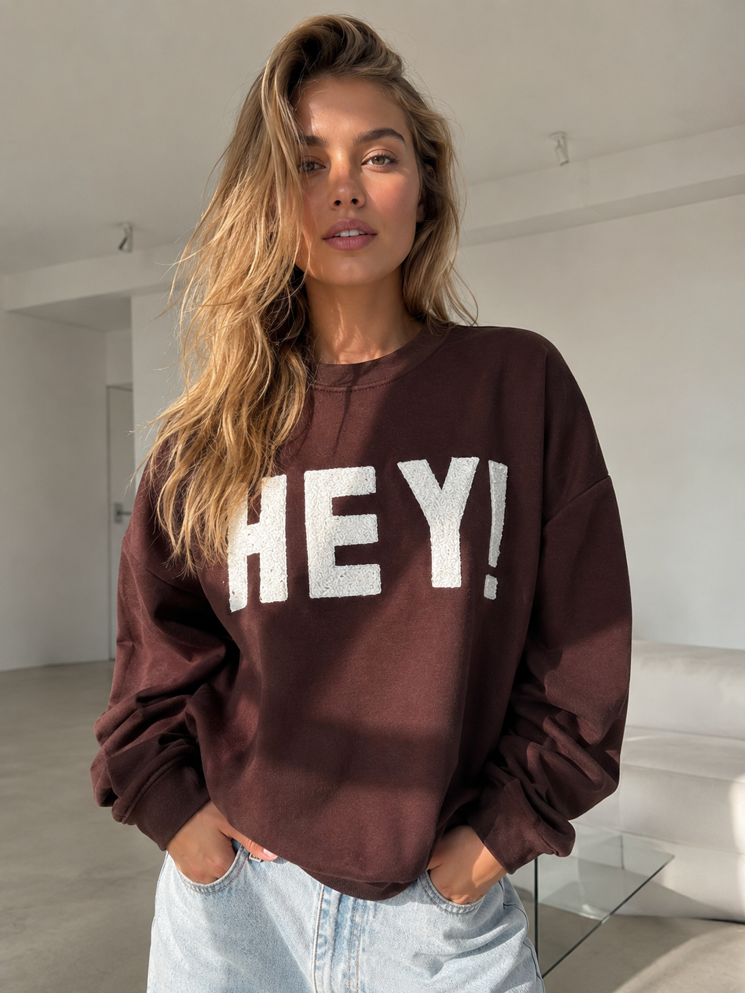 Sweatshirt, 3D-HEY!, 6 Farben