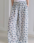 Baumwollhose, Blumen, 2 Farben