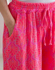Musselin Hose, Palmenblätter, 2 Farben