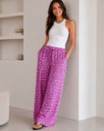 Musselin Hose, Wild-Leo, Violett-Rosa
