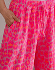 Musselin Hose, Wild-Leo, Pink-Rosa
