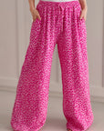 Musselin Hose, Leo, Hotpink