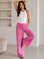 Musselin Hose, Wild-Leo, Neon-Violett