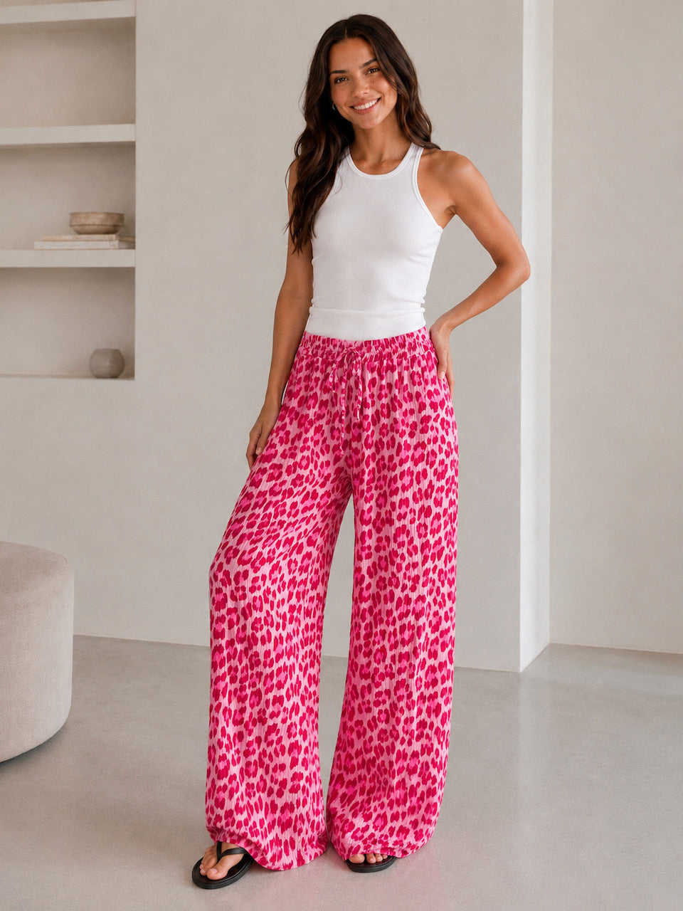 Musselin Hose, Wild-Leo, Rot