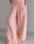 Musselin Hose, bunte Streifen, 2 Farben