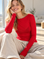 Cashmere Longsleeves, Rot