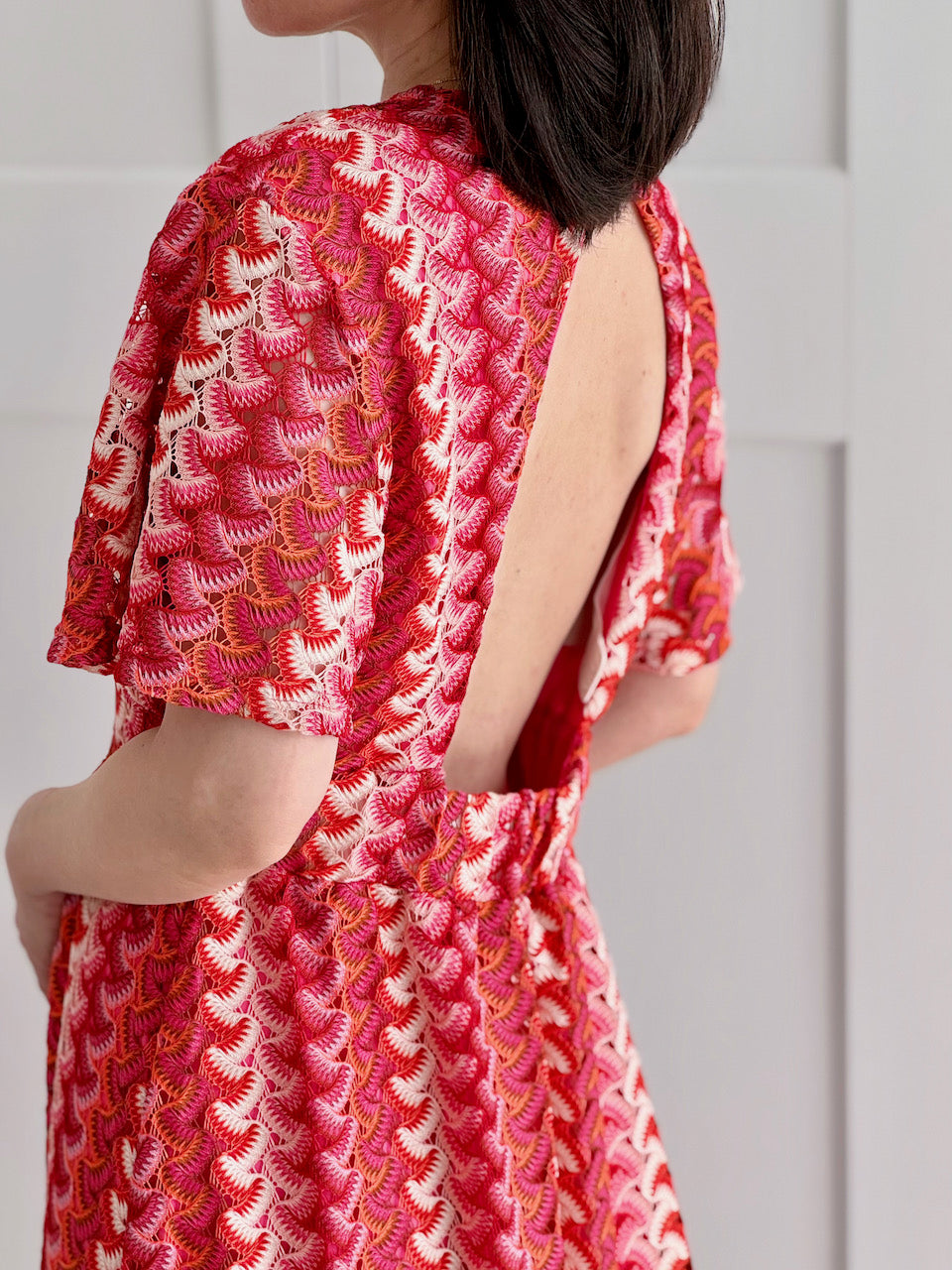 Boho Kleid, Rückenausschintt