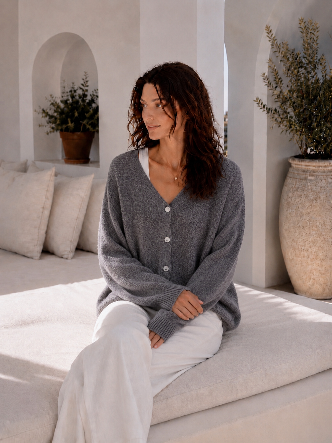 Strickjacke, Alpaka, 10+ Farben