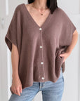 Strickweste, Alpaka, Oversize, 7 Farben