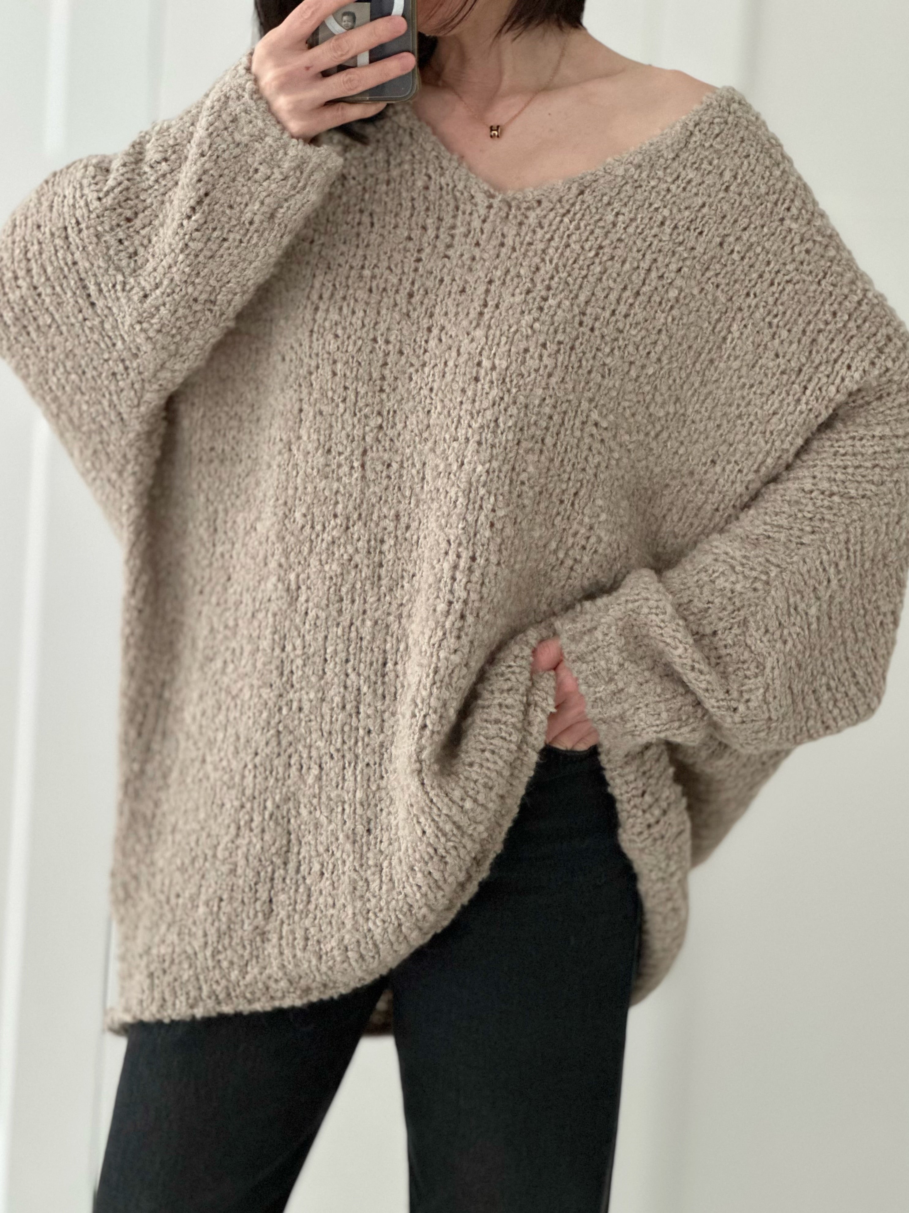 Bouclé Pullover, 5 Farben