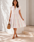 Musselin Tunika, Pastell-Look