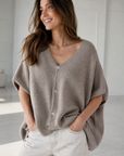 Strickweste, Alpaka, Oversize, 7 Farben