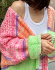 Lange Strickjacke, Candy