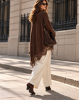 Oversize-Pullover mit Spitzensaum, 5 Farben