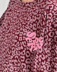 Sweatshirt, Leo, 3D-SelfLove, Bordeaux