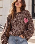 Sweatshirt, Leo, 3D-SelfLove, Schoko