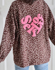 Sweatshirt, Leo, 3D-SelfLove, Schoko