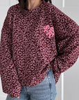 Sweatshirt, Leo, 3D-SelfLove, Bordeaux