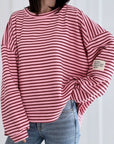 Sweatshirt, Perfect Life, Streifen, Rosa
