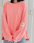 Sweatshirt, Perfect Life, Streifen, Neon