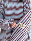 Sweatshirt, Perfect Life, Streifen, Blau