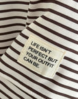 Sweatshirt, Perfect Life, Streifen, Cremeweiß