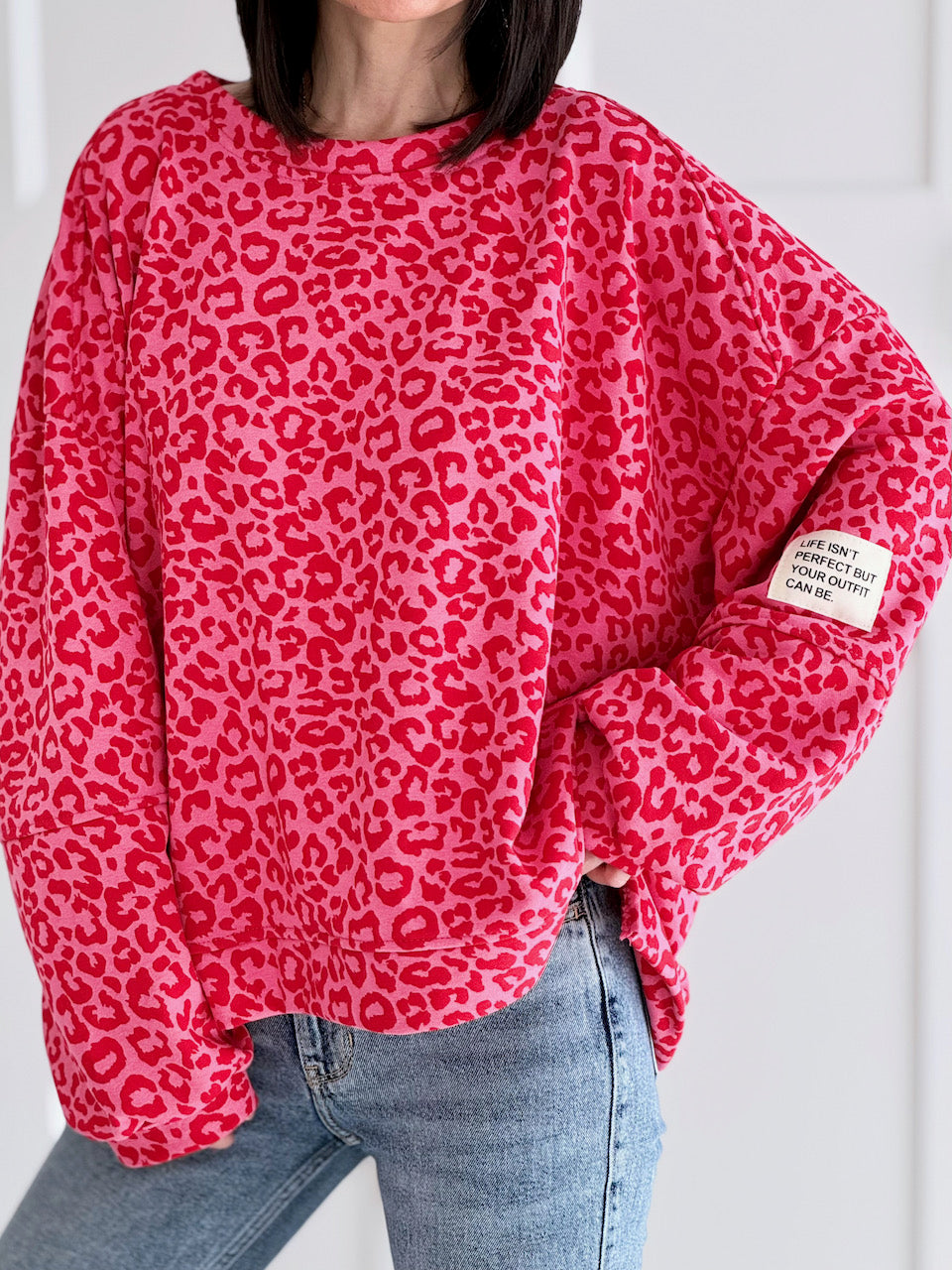 Sweatshirt, Perfect Life, Leo, Rot